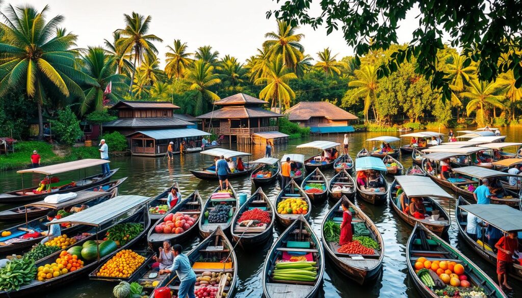 Mekong Delta Floating Market Vietnam