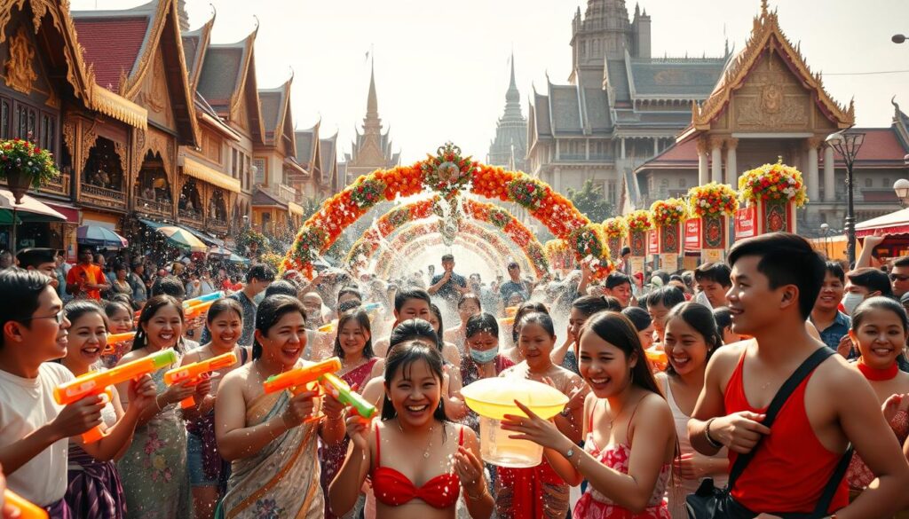 Songkran Festival Water Celebration